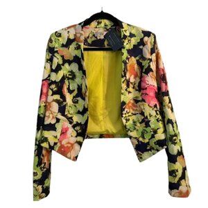 Ovi jacket green florals
